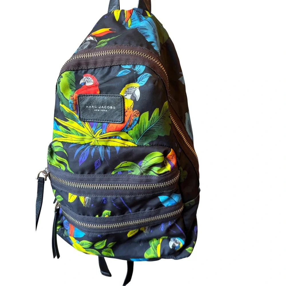Marc Jacobs Tropical Parrot Print Nylon Backpack‎ NOT AVAILABLE